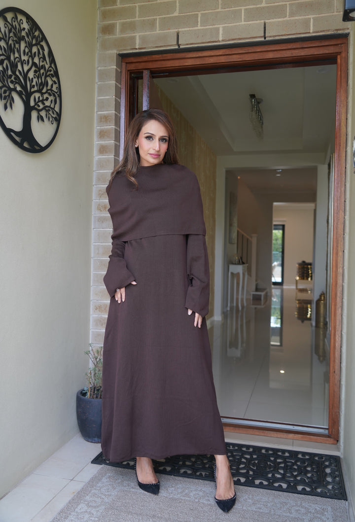 IZZA - Knitted Dress with cape