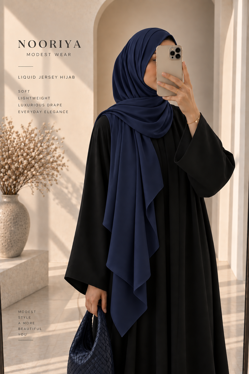Liquid Jersey - Navy Blue