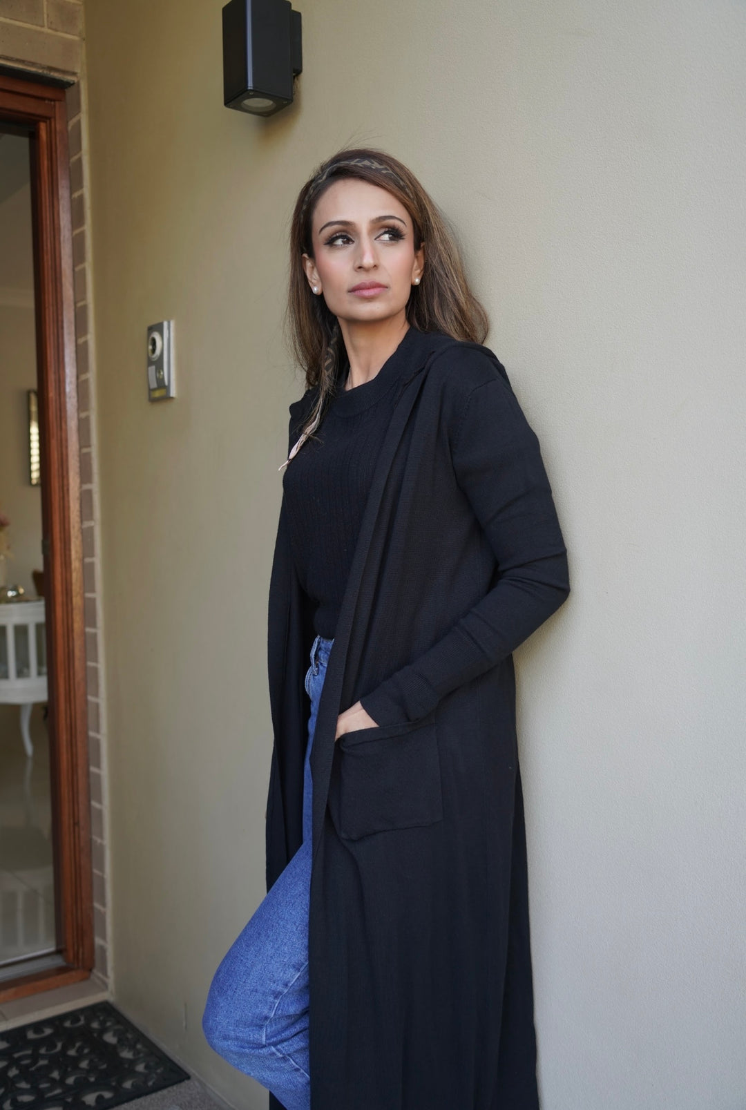 CARDIGAN WITH HOODIE
