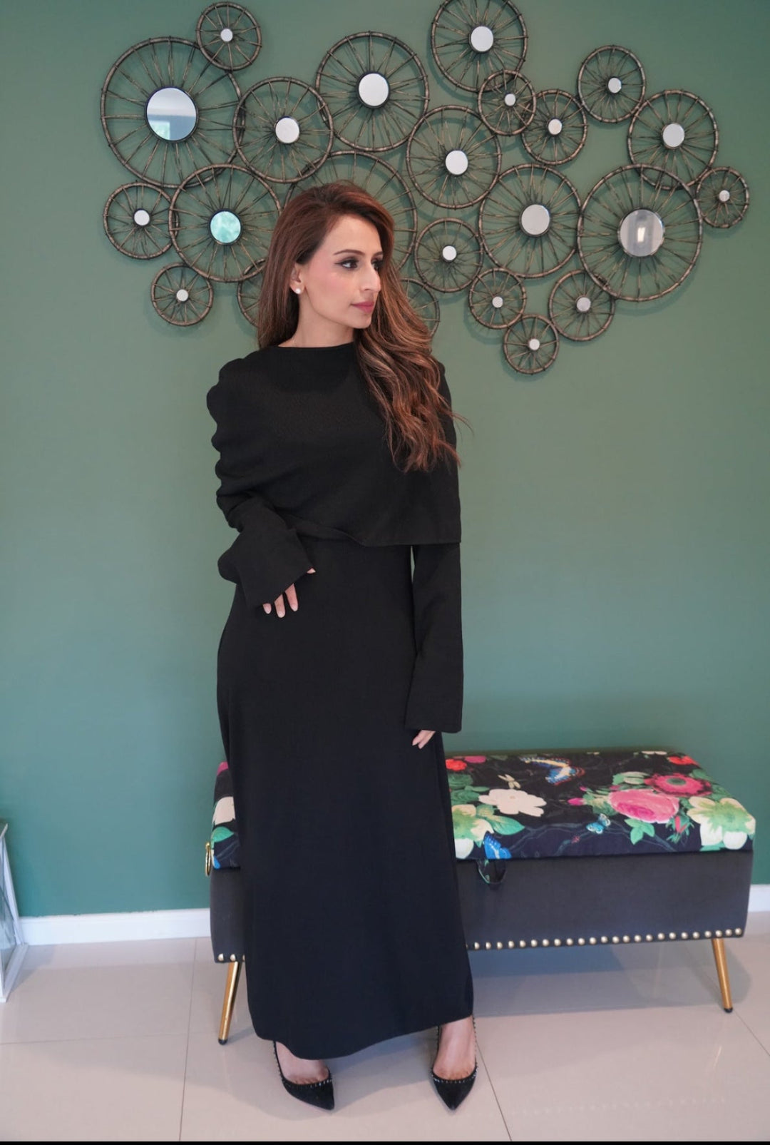 IZZA - Knitted Dress with cape