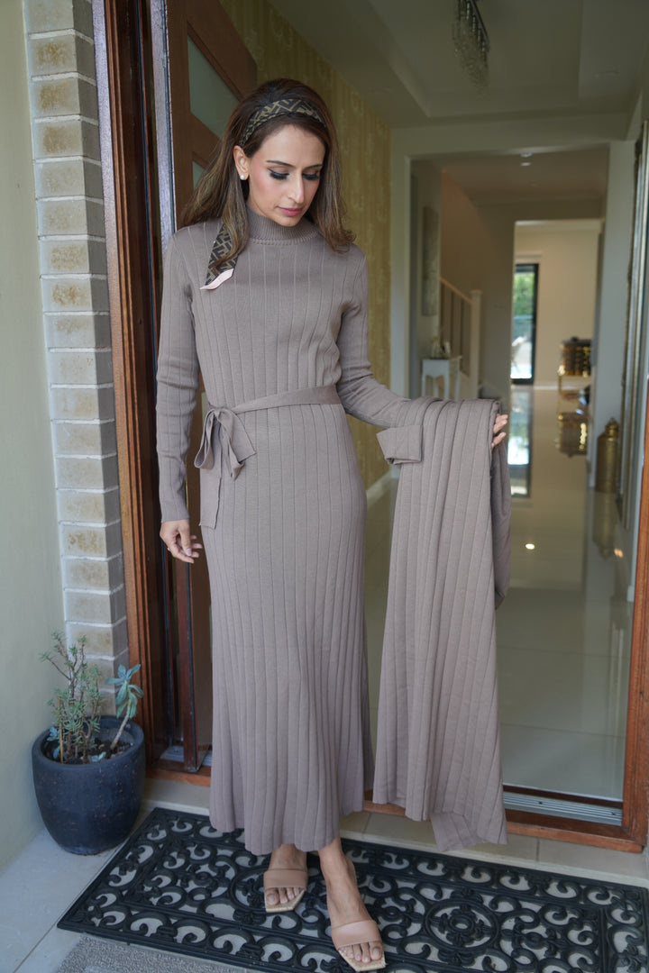 ALEENA- Knitted Dress Set