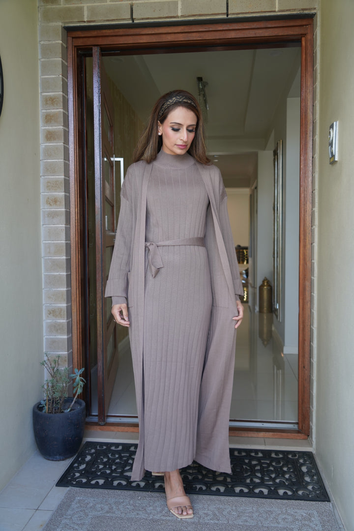 ALEENA- Knitted Dress Set