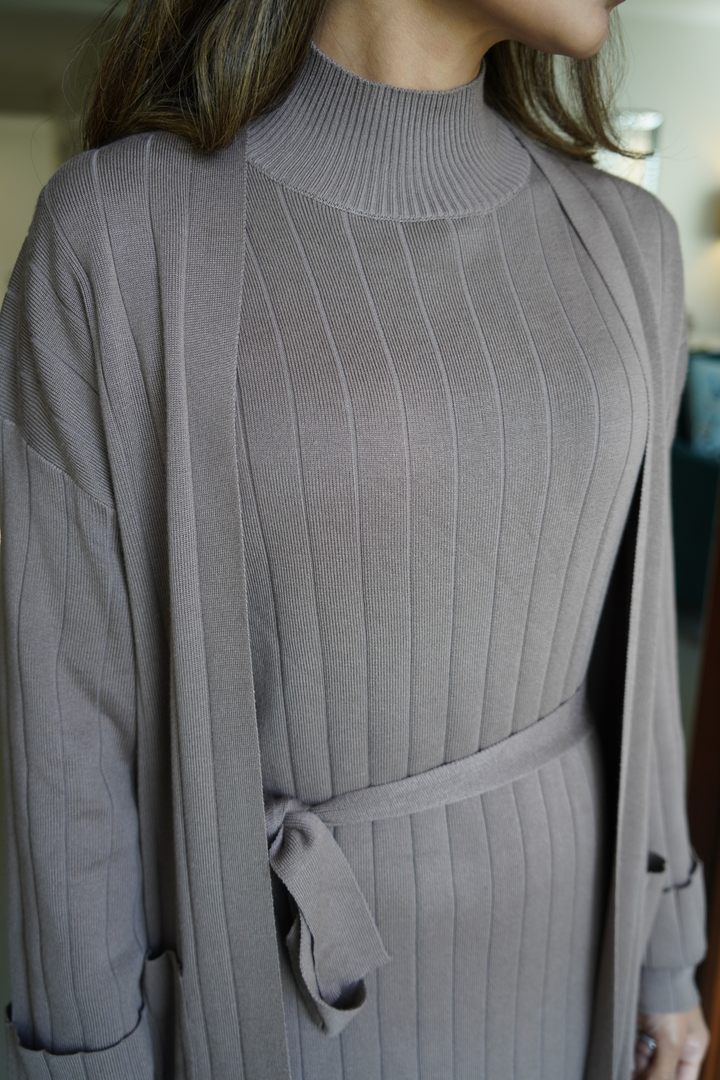 ALEENA- Knitted Dress Set