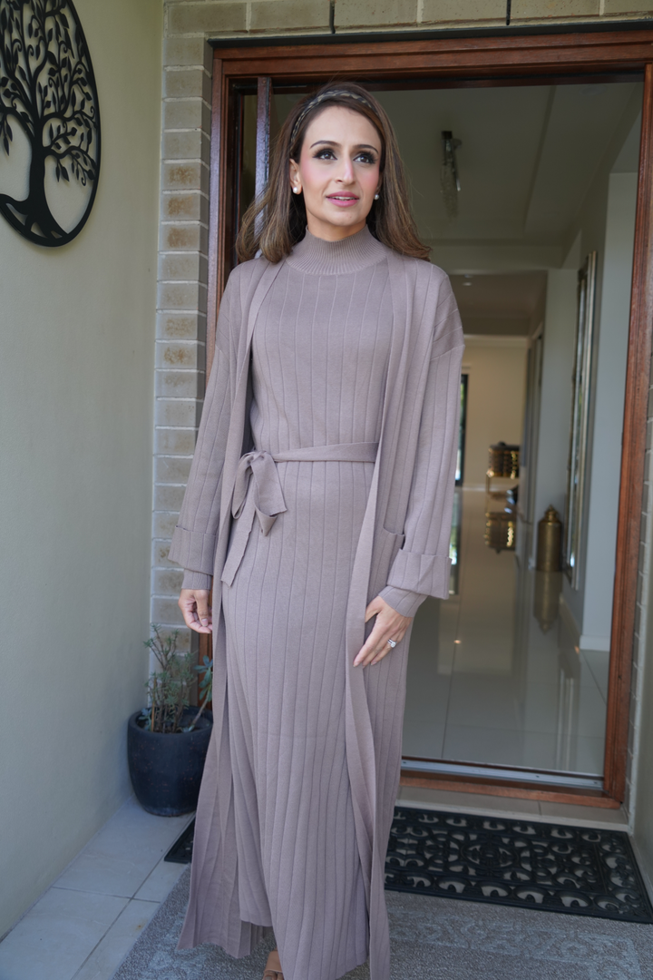 ALEENA- Knitted Dress Set